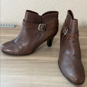 Nurture -Brown (nutty)Leather Ankle Boots